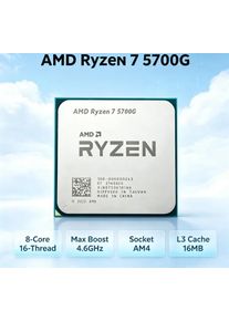 AMD Ryzen 7 5700G Desktop CPU R7 5700G Socket AM4 8 Core 16 Thread 4.6GHz 16MB L3 Cache Brand New Without Package