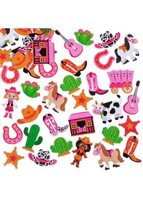 Cowgirl Foam Stickers (Pack of 120)