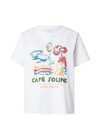 Abercrombie & Fitch Abercrombie & Fitch Tricou 'HEIRLOOM ROMANTIC' Femei galben / roșu / alb, Mărimea S