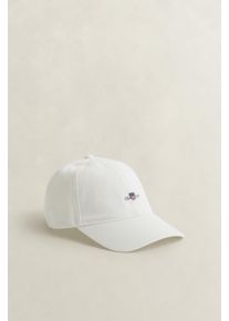 Baseball Cap Gant "SHIELD COTTON TWILL", Herren, wei&szlig; (eggshell), Twill, Baumwolle, Caps Baseball Cap