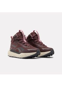 Walkingschuh Reebok "Reebok BASE TRAIL MID", Damen, Gr. 37,5, braun (schwarz cocoa, infused lila, linen), Synthetik, Textil, Schuhe Walkingschuh