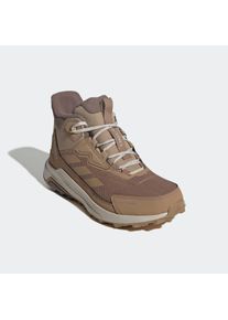 Winterstiefel adidas terrex "ANYLANDER CLIMAWARM+", Damen, Gr. 40,5, braun (cardboard, cardboard, earth strata), Synthetik, Textil, Schuhe Winterstiefel, gef&uuml;ttert