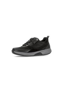 Keilsneaker ROLLINGSOFT, Damen, Gr. 38, schwarz, Glattleder, Lederimitat, Ziegenveloursleder, Schuhe Keilsneaker, Freizeitschuh, Halbschuh, Schn&uuml;rer mit Logo an der Ferse