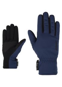 Multisporthandschuhe Ziener "LIMPORT-Z JUNIOR", Kinder, Gr. 7, blau (schwarz navy), Materialmix, Handschuhe Multisporthandschuhe, warm, winddicht, wasserabweisend, atmungsaktiv, elastisch