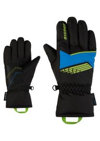Skihandschuhe Ziener "LAVIVI-Z AQUASHIELD JUNIOR", Damen, Gr. 6,5, schwarz, Kunstfaser, Handschuhe Skihandschuhe, warm, wasserdicht, winddicht, atmungsaktiv