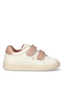 Sneaker Tommy Hilfiger, M&auml;dchen, Gr. 34, rosa (natur), Lederimitat, Schuhe Sneaker, Freizeitschuh, Halbschuh, Klettschuh mit Kontrastbesatz