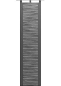 Neutex for you! Schiebegardine NEUTEX FOR YOU "Padova" Gr. 2, grau (anthrazit), B:57cm H:175cm, Scherli, Polyester, Gardinen, Schiebegardine, inkl. Beschwerungsstange, Halbtransparent, Fransen-Effekt, modern