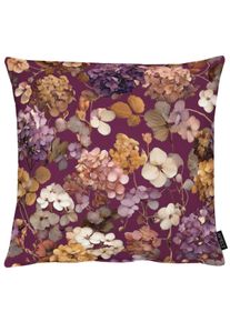 Dekokissen Apelt "7406", mauve, beere, bordeaux, bedruckt, B:49cm H:0,5cm L:49cm, Mischgewebe, Dekokissen_Sitzkissen_Kissenh&uuml;llen, Dekokissen