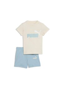 T-Shirt & Shorts Puma "MINICATS ESS TEE AND SHORTS SET INF", Jungen, Gr. 62, alpine snow, print, Obermaterial: 100% Baumwolle, bedruckt, KOB Set-Artikel T-Shirt & Shorts, zweiteiliges Set, f&uuml;r Kinder, mit Rundhalsausschnitt, Regular Fit