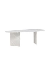 Livetastic , Wei&szlig; , Holz , Pappel , oval , 100x75x220 cm ,
