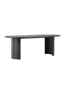 Livetastic , Schwarz , Holz , Pappel , oval , 100x75x220 cm ,