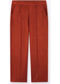 Jerseyhose Casual Looks, Damen, Gr. 52, Normalgr&ouml;&szlig;en, rostrot, 50% Modal, 44% Polyester, 6% Elasthan, unifarben, Hosen Jerseyhose