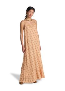 Strickkleid Billabong "Gypsy Backless", Damen, Gr. L, beige (soft peach), Obermaterial: 100% Viskose., Kleider Strickkleid
