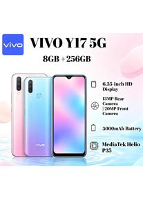 2026 New Vivo phones VIVO Y17 Global Version 8GB RAM 256GB ROM Unlocked Mobile Phone Triple Rear Camera 5000mAh Battery