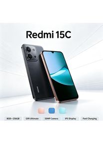 2026 New Redmi 15C Unlocked Android Smartphone 8GB+256GB Dual SIM Dual Standby Feature Official Authentic Product