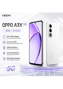 2026 new OPPO A3X 5G Smartphone 8GB+256GB, 6.67-inch 120Hz Display, Dimensity 6300, 5100mAh Battery, 45W Fast Charge, Dual SIM