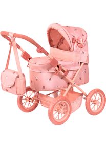 Puppenwagen BAYER "Trendy", altrosa, Puppenwagen, KinderB:39cm H:68cm T:68cm, Kunststoff, Metall, Stoff, Puppenwagen, mit Wickeltasche, B:39cm H:68cm T:68cm