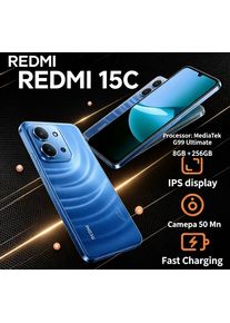 Redmi 15C Unlocked Android Smartphone 2026 8 GB 256 GB Dual SIM Dual Standby Feature Official Authentic Product