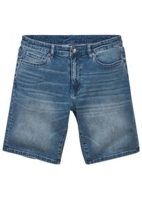 Jeansshorts John Devin "5-Pocket Shorts", Herren, Gr. 33, N-Gr, blau (blau, denim), Denim/Jeans, Obermaterial: 98% Baumwolle, 2% Elasthan, straight fit kurz, Jeans Jeansshorts, aus elastischer Denim-Qualit&auml;t