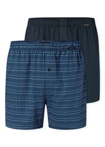 Weiter Boxer Schiesser, Herren, Gr. 4, 901, sonstige, Webqualit&auml;t, Obermaterial: 95% Baumwolle, 5% Elasthan, weit, Unterhosen Weiter Boxer