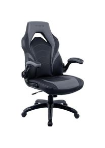 Ergonomic Swivel Gaming Chair, Adjustable Height, Black