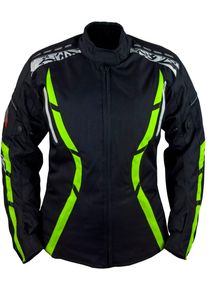 Motorradjacke Roleff "Zelina RO" Gr. XL, schwarz, Jacken, Damen, XL, Obermaterial: 100% Polyester. Innenfutter: 100% Polyester, Motorradjacke, wasserdicht und winddicht, mit Weitenverstellung