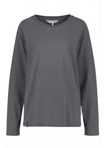 alife and kickin Langarmshirt ALIFE & KICKIN, Damen, Gr. L, grau (alife, iron gate), 100% Baumwolle (Bio), Rundhals, Shirts Langarmshirt