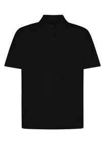 Poloshirt Bugatti, Herren, Gr. XL, schwarz (290, schwarz), 50% Baumwolle, 50% Polyester, unifarben, normal, ohne Ausschnitt, Shirts Poloshirt, Modern Fit aus einem Baumwollmix