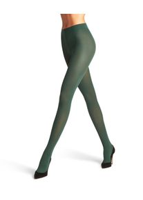 Feinstrumpfhose Falke "Pure Matt", Damen, Gr. M-L, gr&uuml;n (hunter gr&uuml;n (7441)), Obermaterial: 92% Polyamid PA. 8% Elasthan EL., Strumpfhosen Feinstrumpfhose