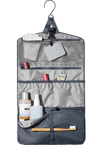 Kulturbeutel Deuter "WASH BAG II", M&auml;dchen, Gr. B/H/T: 30cm x 19cm x 4cm, schwarz, Polyamid, unifarben, Taschen Kulturbeutel, mit Haken zum Aufh&auml;ngen, f&uuml;nf Stecktaschen, Rei&szlig;verschluss