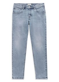 5-Pocket-Jeans Bugatti "Slim Fit", Herren, Gr. 34, L&auml;nge 34, blau (316, hellblau), 81% Baumwolle, 11% Lyocell, 6% Polyester, 2% Elasthan, Jeans 5-Pocket-Jeans, Slim Fit Candiani Denim Used Wash