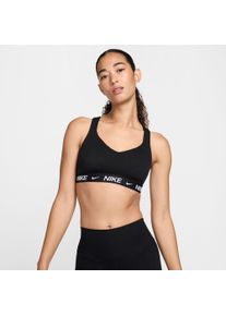 Sport-BH Nike "W NK DF INDY HGH SPT BRA", Damen, Gr. S, N-Gr, schwarz, schwarz,, Jersey, Obermaterial: 79% Polyester, 21% Elasthan, unifarben, figurbetont, BHs Sport-BH, ohne B&uuml;gel, schnelltrocknendes Jersey-Material mit Dri-FIT