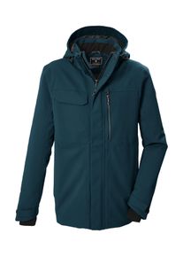 Funktionsjacke Killtec "KOW 42 MN JCKT", Herren, Gr. M, blau (petrol), Obermaterial: 100% Polyester.Futter: 100% Polyester.F&uuml;llung: 100% Polyester, Jacken Funktionsjacke, Wasserdicht, atmungsaktiv, abnehmbare Kapuze, viele Taschen