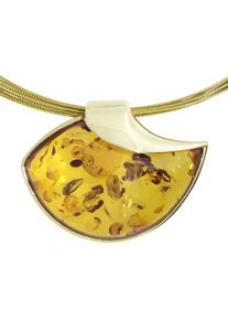 Collier OSTSEE-SCHMUCK "OSTSEE-SCHMUCK Collier Jula Collier Jula" Gr. 45, gold (wei&szlig;, neutral), Halsketten, Damen, 45cm, Gelbgold 333, L: 42, Collier