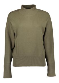 Strickpullover Blue Seven "Pullover mit Stehkragen", Damen, Gr. 38, gr&uuml;n (7750, tee), 50% Viskose, 28% Polyester, 22% Polyamid, normal, ohne Ausschnitt, Pullover Strickpullover