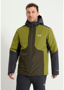 Winterjacke Jack Wolfskin "STONETRAIL 2L INS JKT M", Herren, Gr. XL (54/56), khakigr&uuml;n, Obermaterial: 100% Polyester. F&uuml;llung: 100% Polyester. Futter: 100% Polyester, Jacken Winterjacke, Winterjacke mit Kapuze, wasserdicht, warm
