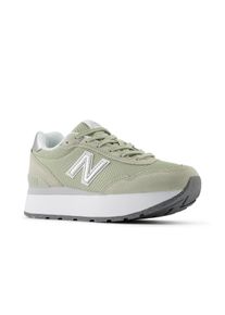 Sneaker New Balance "515", Damen, Gr. 37,5, gr&uuml;n (olivine, metallic silber), Synthetik, Textil, Schuhe Sneaker, f&uuml;r Erwachsene, mit Gummilaufsohle