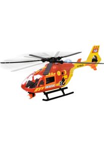 Spielzeug-Hubschrauber DICKIE TOYS "Ambulance Helicopter", rot (rot, gelb), Spielzeugfahrzeuge, KinderT:36cm, Kunststoff, Spielzeug-Hubschrauber, mit Licht und Sound, T:36cm