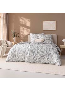 Bettw&auml;sche Estella "Rena", 860, stein, B/L: 155cm x 220cm, 1 Stk., 1 Stk., Mako-Interlock-Jersey, B/L: 80cm x 80cm, 2, Mako-Interlock-Jersey, Obermaterial: 100% Baumwolle, Bettw&auml;sche, Bettw&auml;sche, Gefertigt aus hochwertigem Mako-Interlock-Jersey aus 100% Baumwolle.