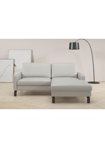 Ecksofa Home Affaire "Lecce, L-Form, Federkernpolsterung, Breite 194 cm", grau, B:194cm H:86cm T:164cm, 100% Polyester, Sofas, Ecksofa, inkl. saugroboterfreundliche H&ouml;he & schmale Armlehnen