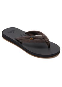 Sandale Quiksilver "Carver Squish", Herren, Gr. 14(47), braun (braun, schwarz, braun), Obermaterial: Synthetikmaterial / Futter: Textil / Au&szlig;ensohle: Gummi., Schuhe Sandale