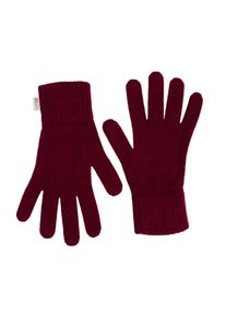 GOBI Cashmere Damer Fingerhandsker 'Essential Knit Cashmere Gloves' bordeaux St&oslash;rrelse L/XL