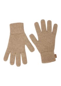 GOBI Cashmere Damer Fingerhandsker 'Essential Knit Cashmere Gloves' taupe St&oslash;rrelse M/L