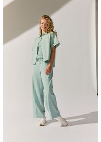 Schlupfhose THE FASHION PEOPLE, Damen, Gr. 42, Normalgr&ouml;&szlig;en, gr&uuml;n, Obermaterial: 65% Lyocell, 35% Baumwolle., unifarben, Hosen Schlupfhose