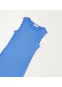 Sommerkleid sarabanda "GIRL SUMMER DRESS", M&auml;dchen, Gr. XXL, EURO-Gr&ouml;&szlig;en, blau (avion), 47% Baumwolle, 47% Modal, 6% Elasthan, Kleider Sommerkleid