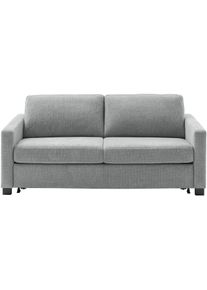 Schlafsofa Home Affaire "Vionelle, 2,5-Sitzer mit Kaltschaummatratze nach Wahl, Breite 186 cm", grau, B:186cm H:81cm T:98cm, 100% Polyester, Sofas, Schlafsofa, Dauerschl&auml;fer mit wahlweise Standard- oder Premium-Matratze