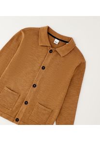 Cardigan IDO "BABY BOY KNITWEAR", Jungen, Gr. 6A, caramel, 100% Baumwolle, Strickjacken Cardigan