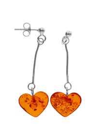 Paar Ohrh&auml;nger OSTSEE-SCHMUCK "OSTSEE-SCHMUCK Ohrh&auml;nger Herz 10 mm Ohrh&auml;nger Herz 10 mm", wei&szlig; (wei&szlig;, neutral), Ohrringe, Damen, 45 x 10mm, Silber 925 (Sterlingsilber), Paar Ohrh&auml;nger