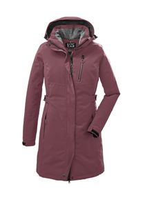 Parka Killtec "KOW 165 WMN PRK", Damen, Gr. 42, rosa (mauve), Obermaterial: 100% Polyester.Futter: 100% Polyester.F&uuml;llung: 100% Polyester, Jacken Parka, Wasser- und winddichter Parka mit Teddyfleece und abnehmbarer Kapuze