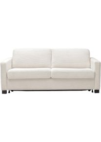 Schlafsofa Home Affaire "Vionelle, 2-Sitzer mit Kaltschaummatratze nach Wahl, Breite 166 cm", snow, B:166cm H:81cm T:98cm, 88% Polyester, 12% Polyacryl, Sofas, Schlafsofa, Dauerschl&auml;fer mit wahlweise Standard- oder Premium-Matratze